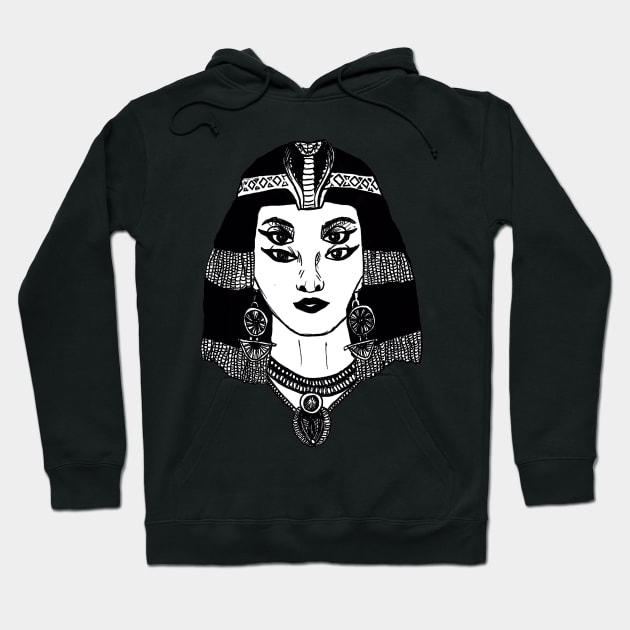 Psychedelic Cleopatra Hoodie by momaartist